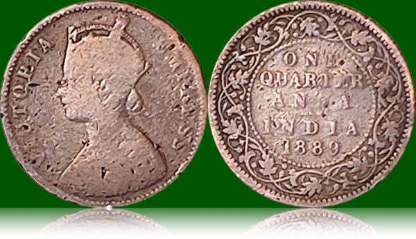 1889 Quarter Anna