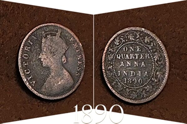 1890 Quarter Anna Victoria Empress