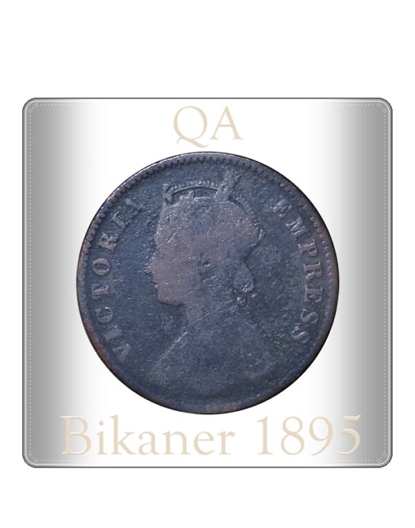 1895 Bikaner Quarter Anna