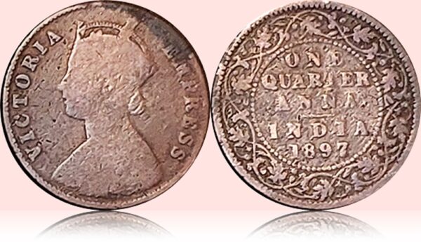 1897 Quarter Anna Victoria Empress