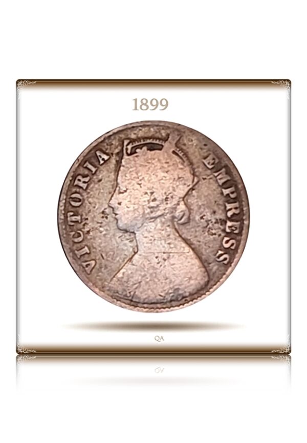 1899 Quarter Anna Victoria Empress Coin