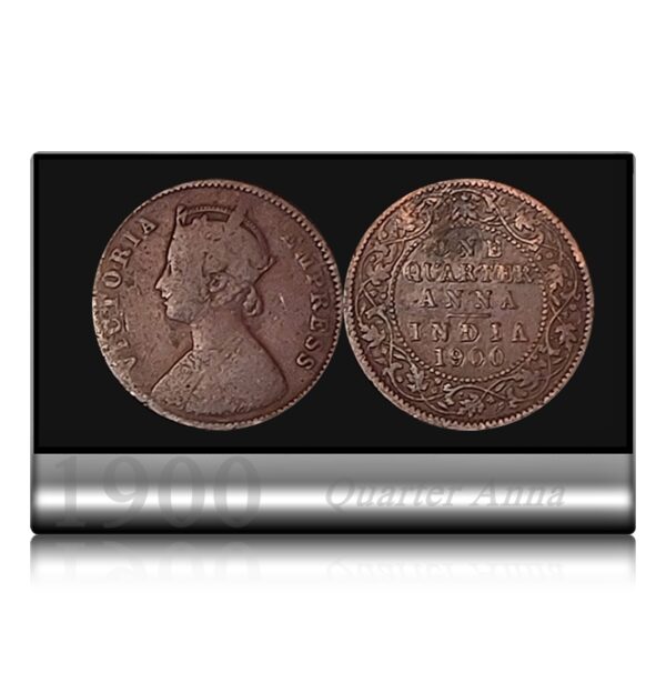 1900 Quarter Anna Victoria Empress Coin