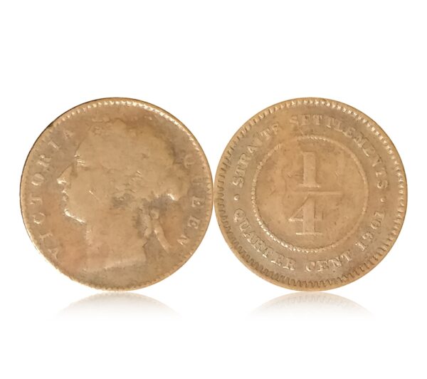 1901 Straits Settlements 1/4 Cent