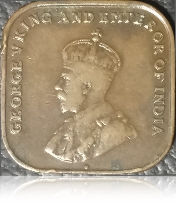 1919 1 Cent Straits Settlements King George V O