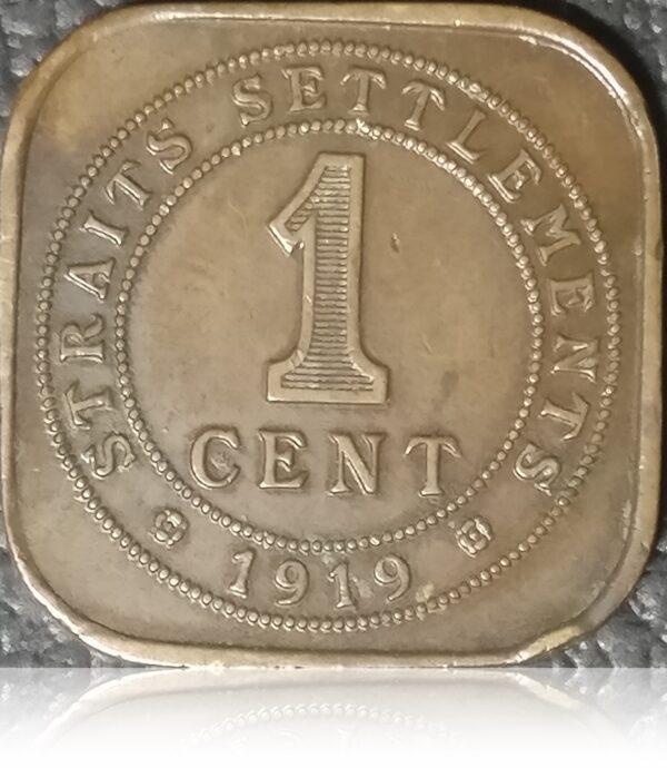 1919 1 Cent Straits Settlements King George V R