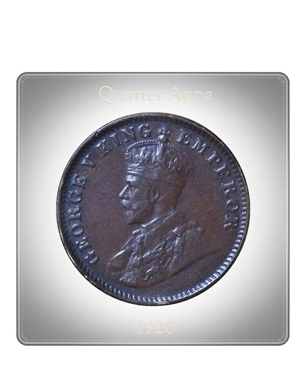 1920 Quarter Anna King George V