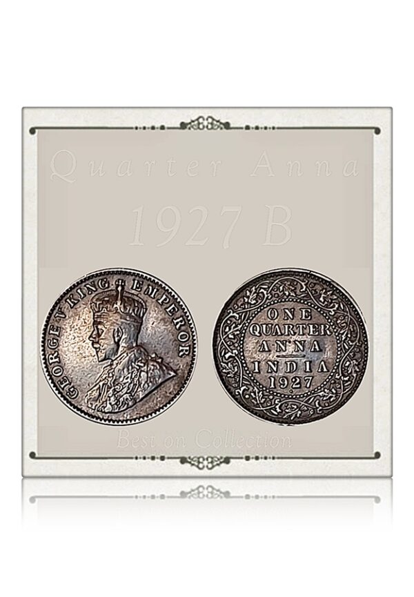 1927 Quarter Anna King George V Coin
