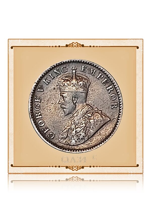1934 Quarter Anna King George V coin