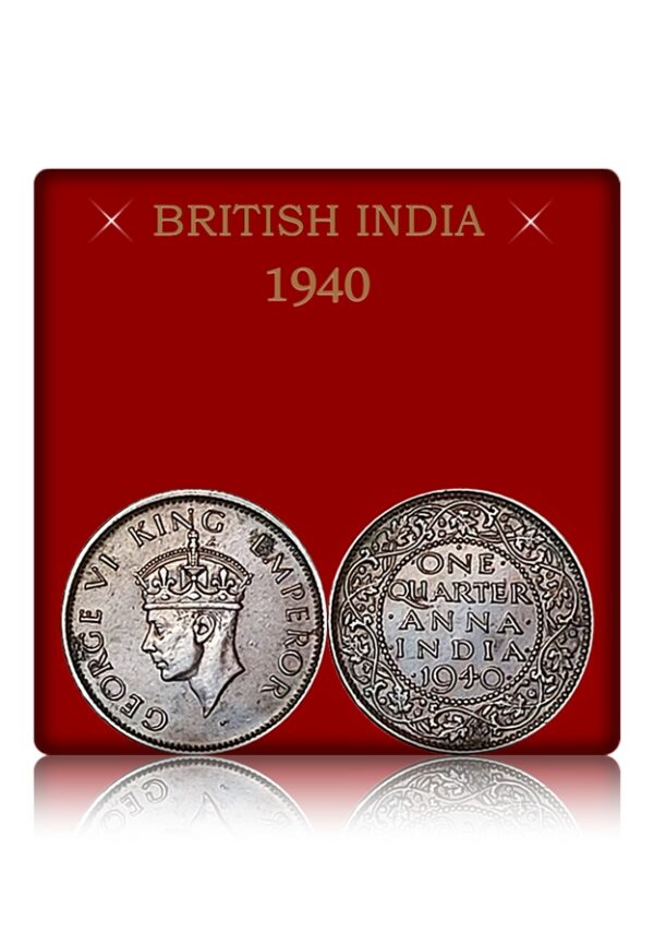 1940 Quarter Anna Coin Edward VI