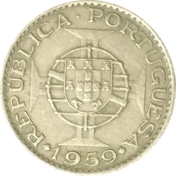 1959 60 Centavos portuguesa estado da india O
