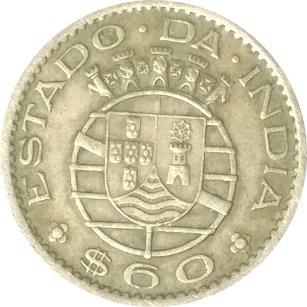 1959 60 Centavos Republica Portuguesa Estado Da India