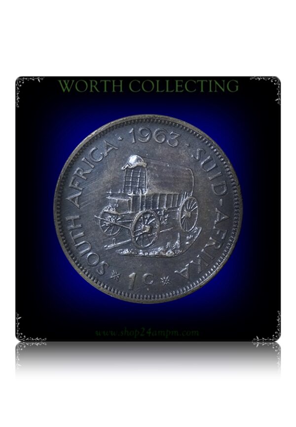 1963 1 Cent South Africa Suid Afrika Unity is Strength