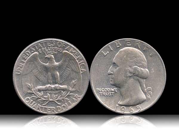 1965 Quarter Dollar Coin USA