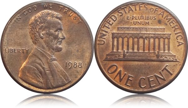 1988 1 Cent Liberty Coin