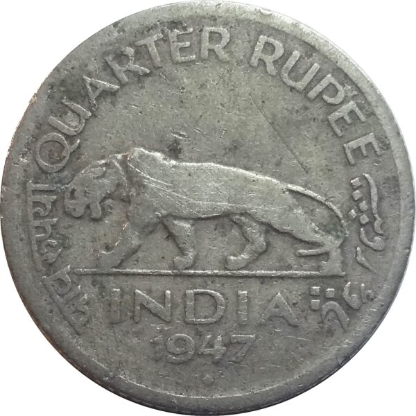 1947 Quarter Rupee (R)