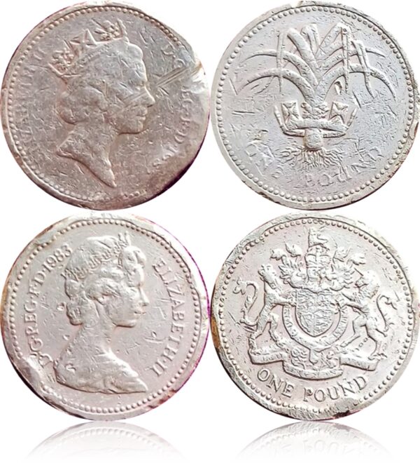 UK One pound 2 different coins