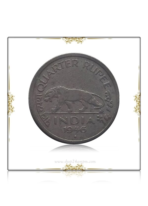 1946 Quarter Rupee Bombay Mint Coin