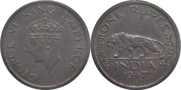 1947 1 Rupee King George VI British India