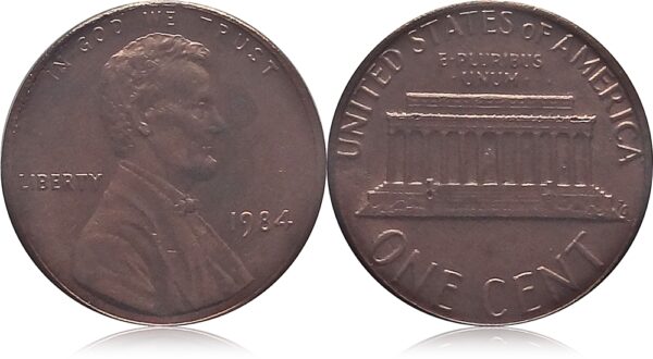 1984 1 Cents Liberty Coin USA