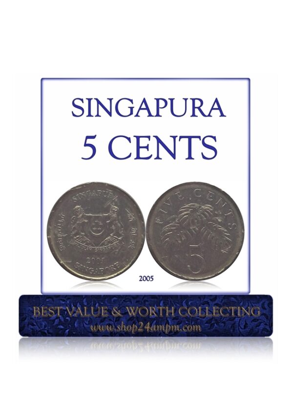 2005 5 Cents Singapore Coin