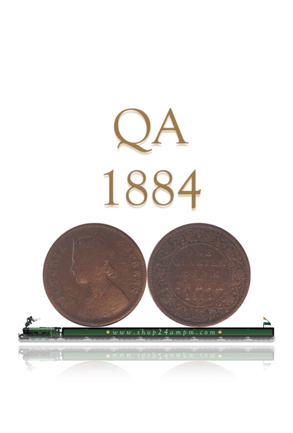 1884 Quarter Anna Queen Coin
