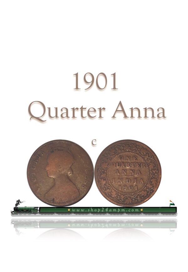1901 Quarter Anna Calcutta Mint Coin - Worth Collecting