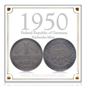 1950 1 Mark G Federal Republic of Germany Coin