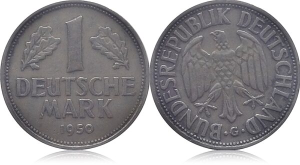 1950 1 Mark G Mint Coin