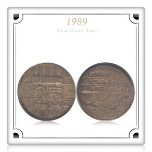 1989 25 Cents Nederland Coin