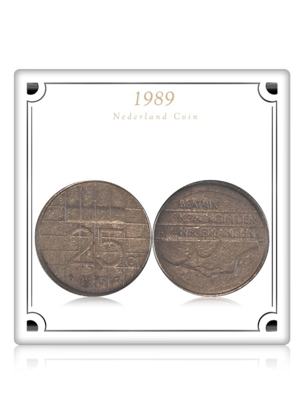 1989 25 Cents Nederland Coin