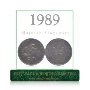 1989 50 Cents Singapura coin
