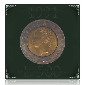 1991 500 Lira Italy Coin
