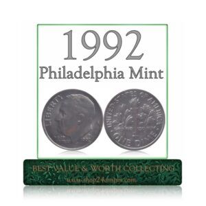 1992 1 Dime Philadelphia Mint Coin