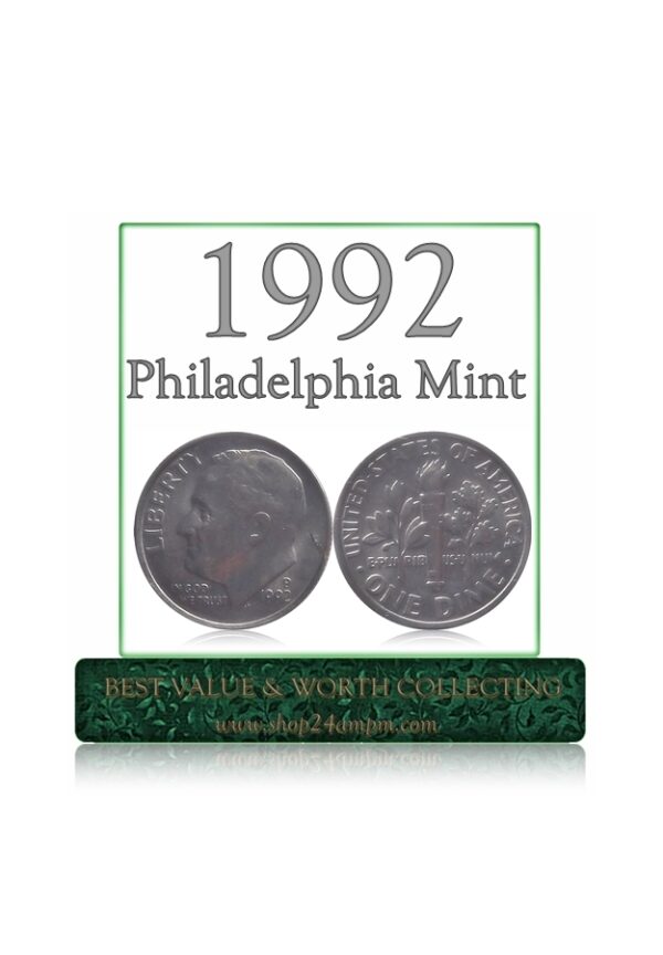 1992 1 Dime Philadelphia Mint Coin