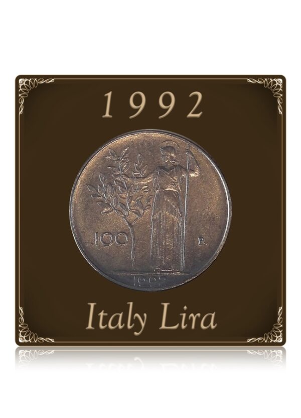 1992 100 lira Italian Coin