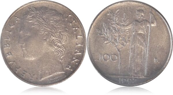 1992 100 lira Italian Coin best buy