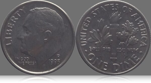 1993 1 Dime Coin