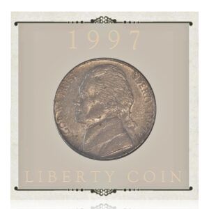 1997 5 Cents Liberty Coin USA D Mint Mark