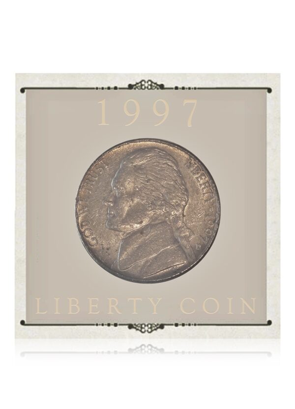 1997 5 Cents Liberty Coin USA D Mint Mark
