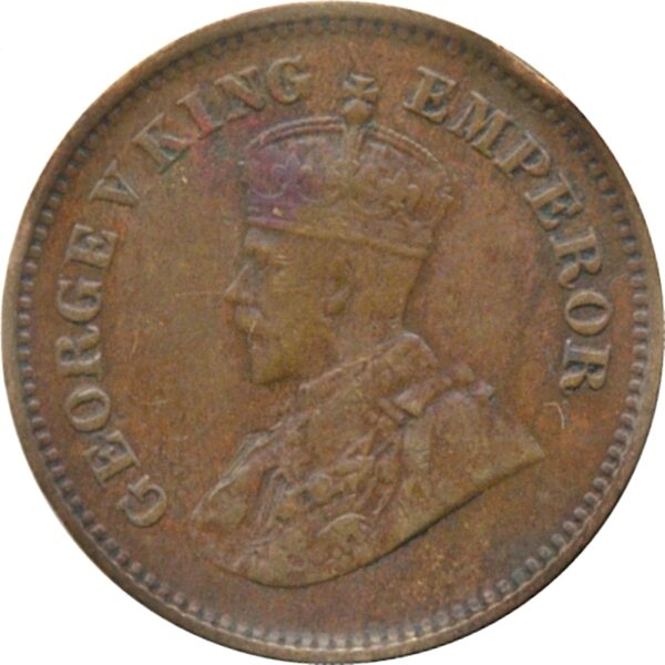 1914 12 Half Pice George V King Emperor Calcutta Mint (O)