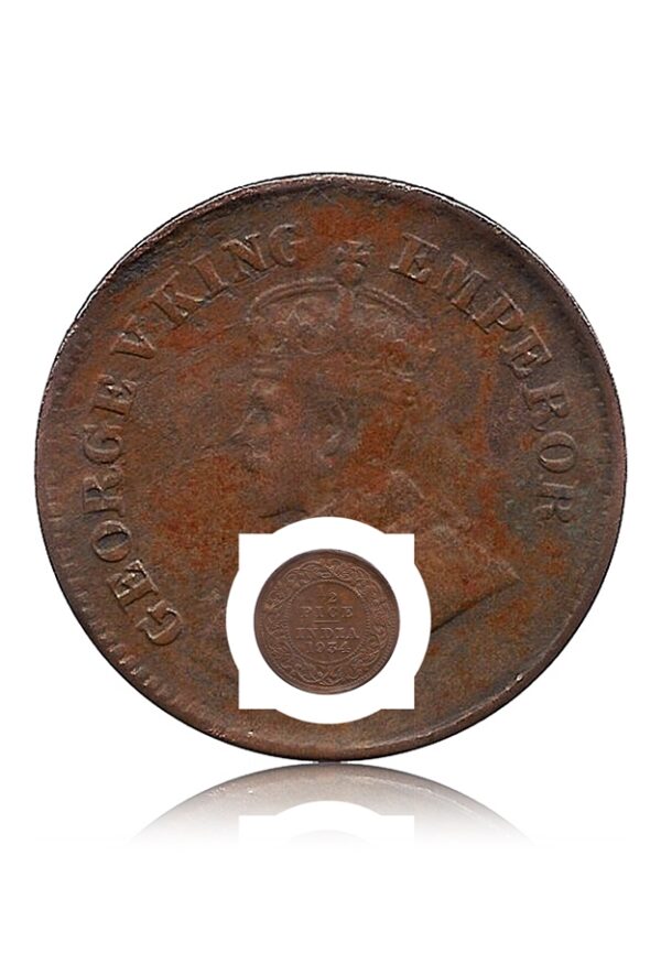 1934 Half Pice King George V Calcutta Mint
