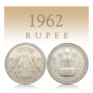 1962 1 Rupee Rare Old Big Rupee Coin Republic India - Worth Buy