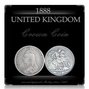 1888 United Kingdom Crown Coin Sterling Silver .925 Best Buy -Worth Collecting