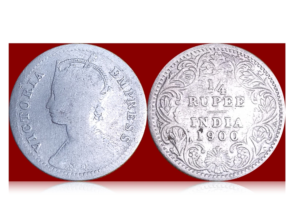 1900 1 4 Rupee Victoria Empress Extremely Rare Silver Coin 2 1900 1 4 Rupee Victoria Empress Extremely Rare Silver Coin Best Buy