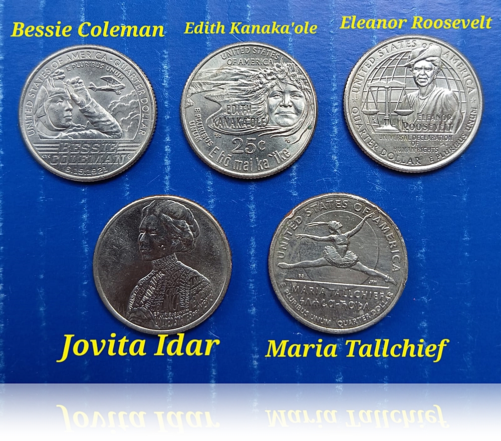 USA WOMEN QUARTER SERIES 2023 5 COIN SET 2 USA WOMEN QUARTER SERIES 2023 5 COIN SET