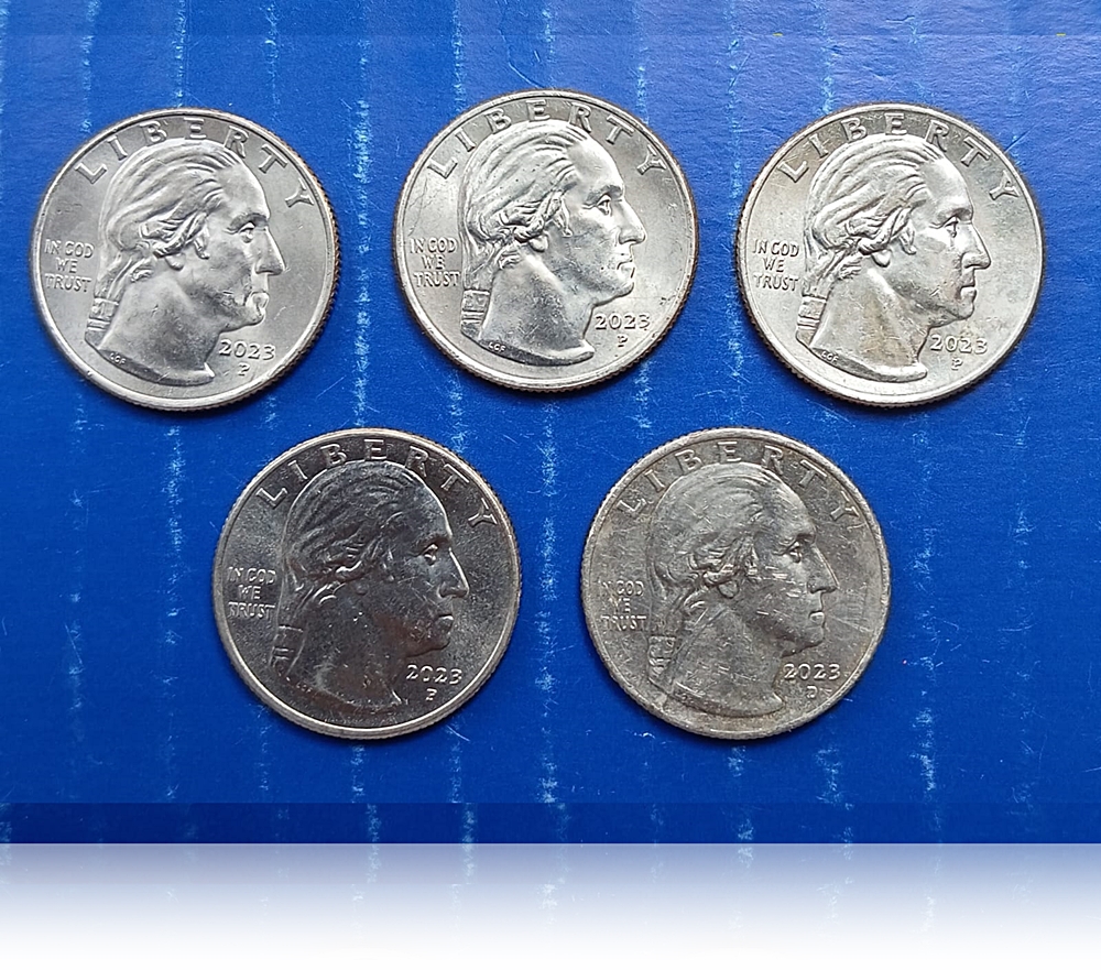 USA WOMEN QUARTER SERIES 2023 5 COIN SET 3 USA WOMEN QUARTER SERIES 2023